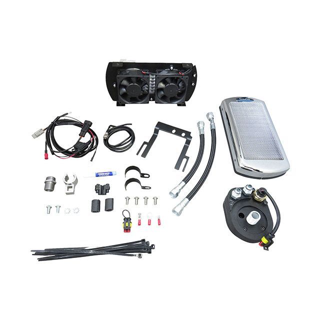 ウルトラクール ソフテイルモデル デュアルファン オイルクーラーシステム 01-17y ソフテイル（クローム） ULTRA COOL バイクの通販は