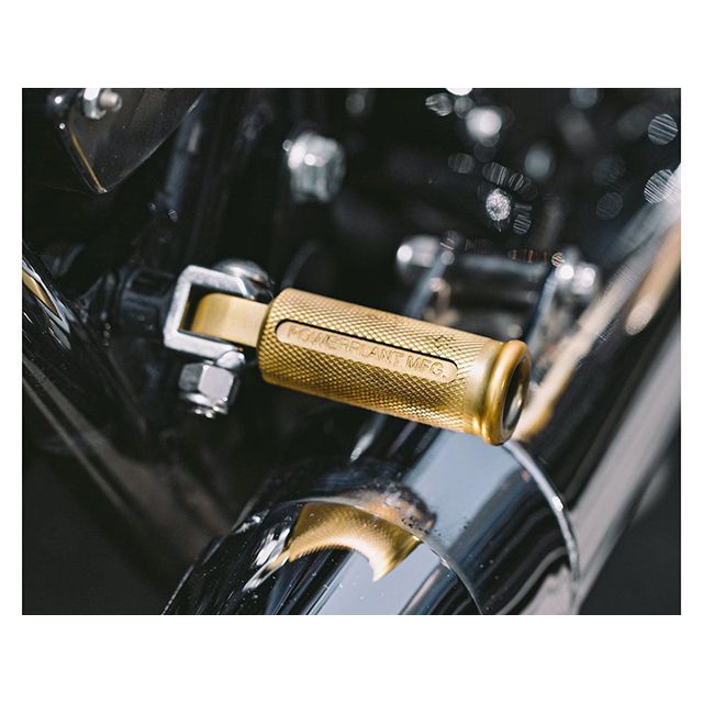パワープラント ハーレー用 ショーティ フットペグ（ゴールド