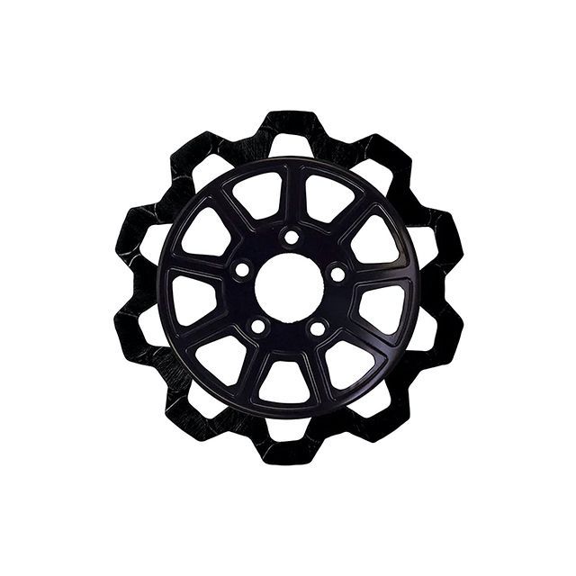 LyndallBrakes V-ROD ツーリング BOW-TIE/9SPOKE 11.8in 7mm厚 リア（ブラック/ブラック） Lyndall…