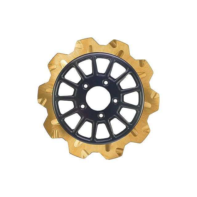 LyndallBrakes V-Rod ツーリング CROWN/13SPOKE 11.8in 7mm厚 リア（ゴールド/ブラック） LyndallB…の通販は