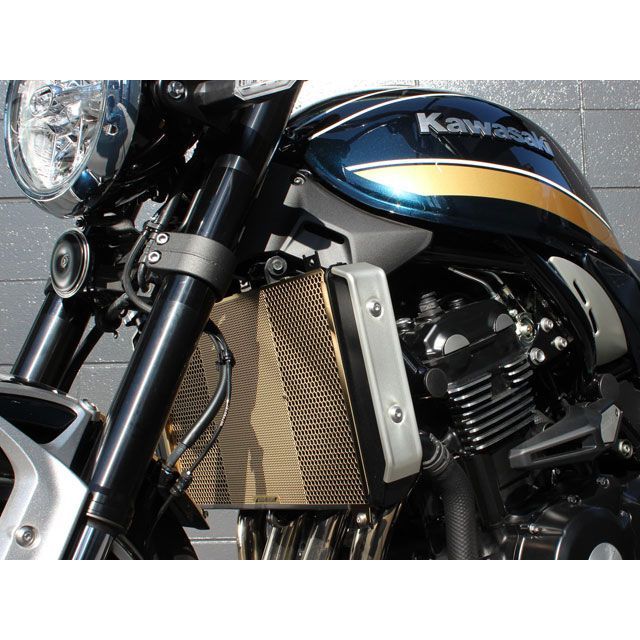 エッチングファクトリー Z900RS（21〜）用 ラジエターガードSGL（ゴールド） 胸章色合い 白いこと ETCHING FACTORY