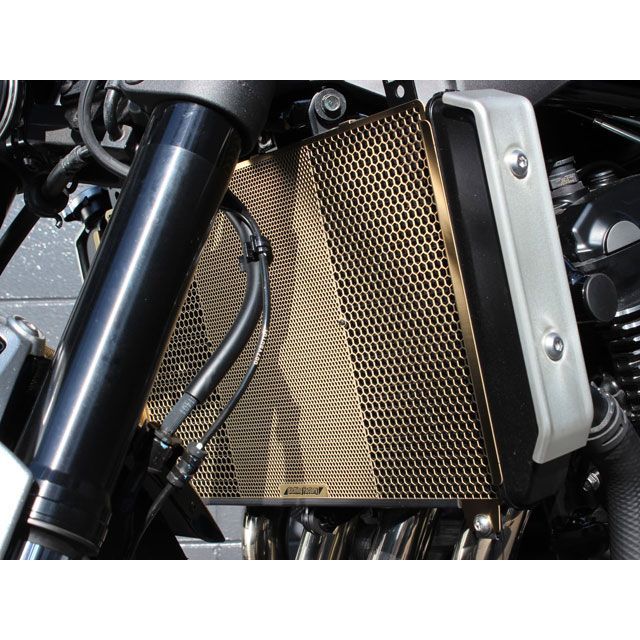 エッチングファクトリー Z900RS（21〜）用 ラジエターガードSGL（ゴールド） 胸章色合い 赤銅色 ETCHING FACTORY