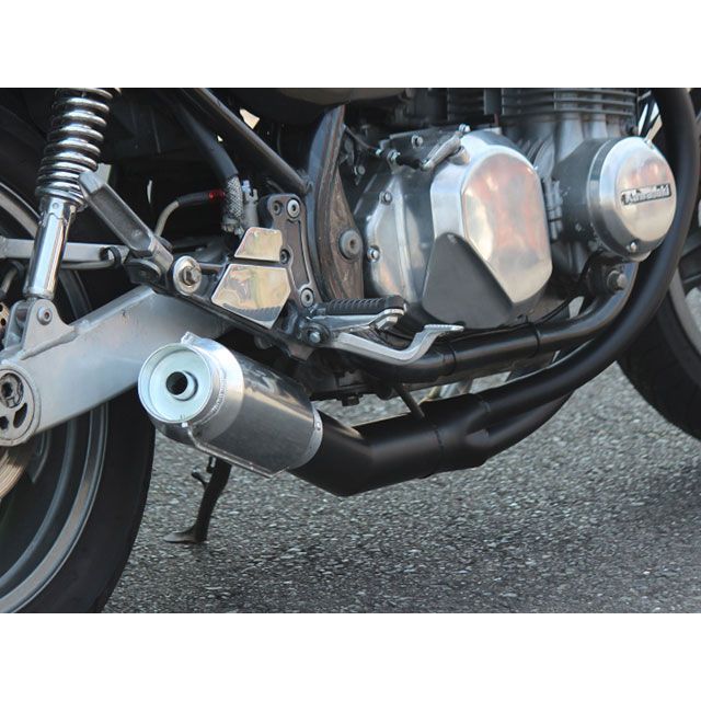 ゼファー750　モナカ管　黒/スーパーショートモナカRS MAD MAX MADMAX製 カワサキ ゼファー750/RS用 モナカ管マフラー