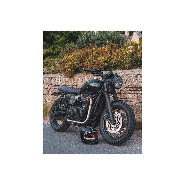 モートーン スプロケットカバー リブ（ブラック/ポリッシュ