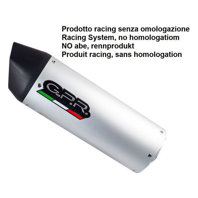 ジーピーアール TUNING Exhaust System Tuning Furore alluminio L.280mm 90 X 120mmUn…