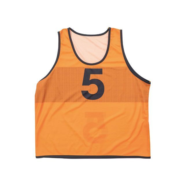 エバニュー リバーシブルビブスセット（オレンジ） EVERNEW