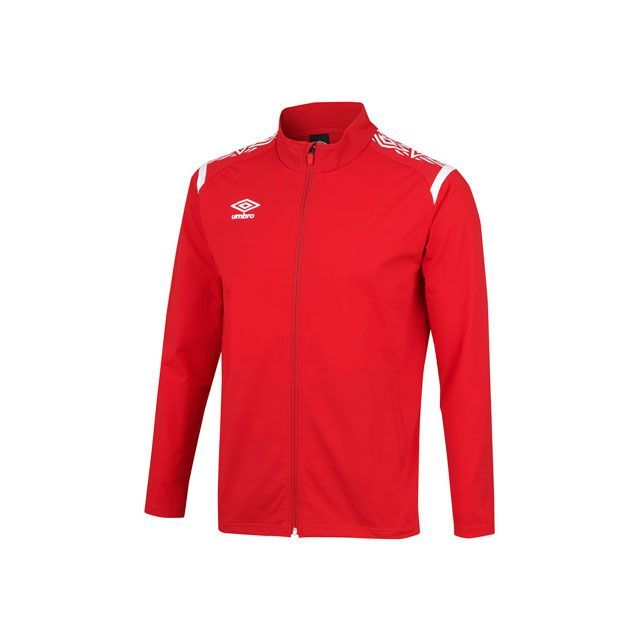 アンブロ UAS2350 ウォームアップジャケット（マンチェスターレッド） サイズ L umbro キャンプの通販は