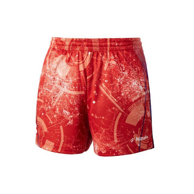 日本卓球 ブライトシティ ショーツ（レッド） サイズ L Nittaku キャンプの通販は
