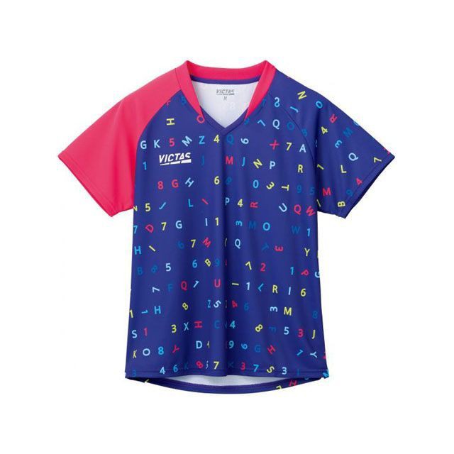 ヴィクタス ポップフォント レディスゲームシャツ（バイオレット） サイズ XS VICTAS キャンプの通販は
