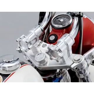 シフトアップ モンキー ビレットハンドルブラケット（メッキ） SHIFTUP