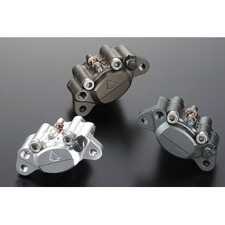 シフトアップ 汎用 ビレットキャリパー 2pods for 160mmディスク ヤジルシ↑ロゴ カラー スモークチタン SHIFTUP バイクの通販は