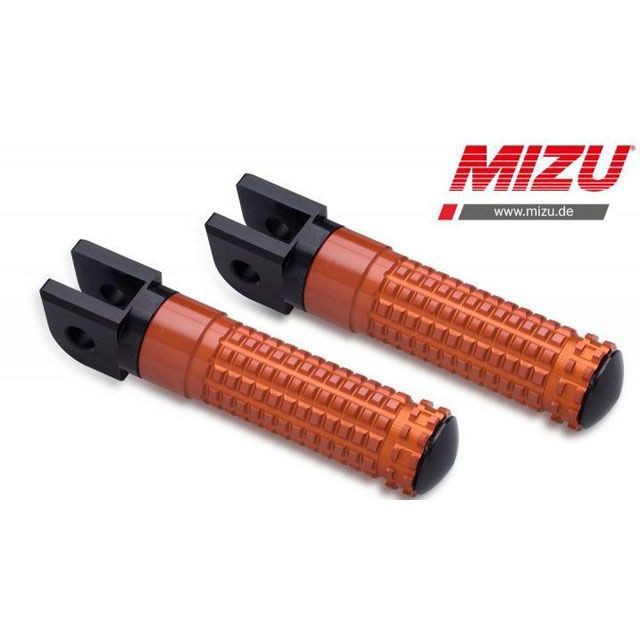 ミズ レーシングフットペグ ABE認可品 ブラック/オレンジ ｜ 409SO1110016 MIZU バイクの通販は 14,953円