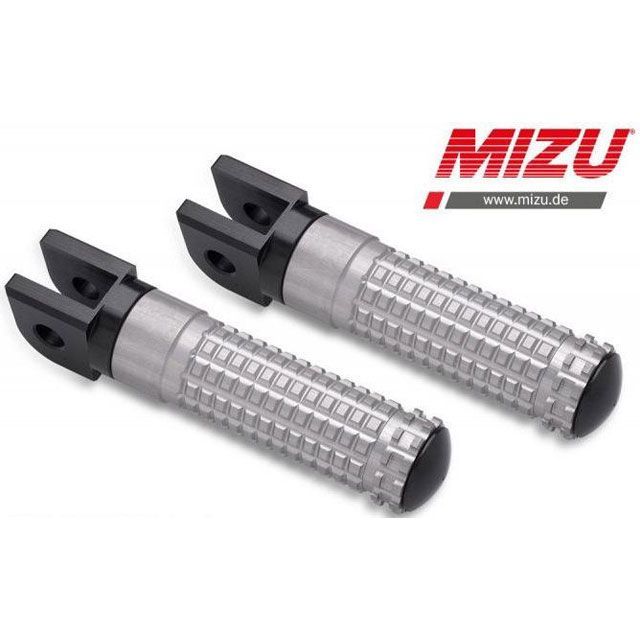 ミズ レーシングフットペグ ABE認可品 ブラック/シルバー ｜ 409ST1110019 MIZU