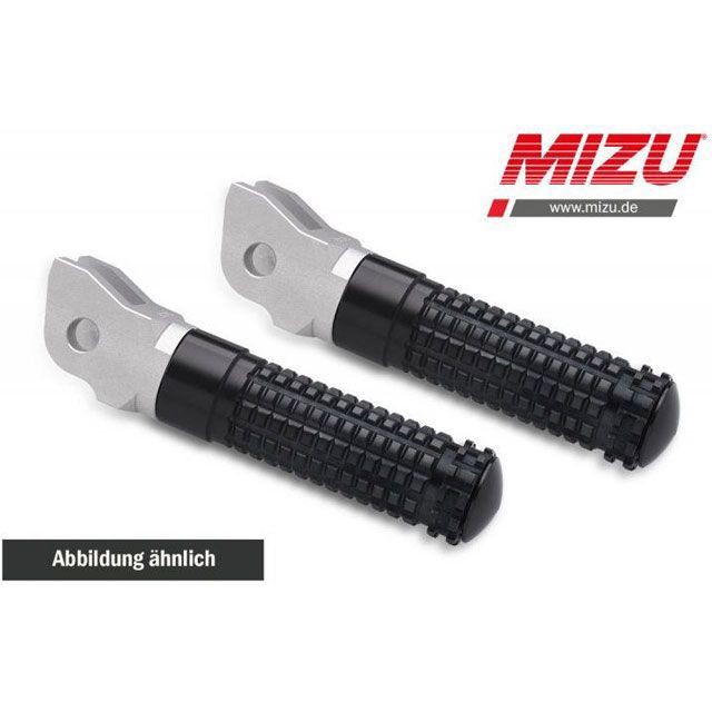 ミズ レーシングフットペグ ABE認可品 シルバー/ブラック ｜ 409TS1110003 MIZU バイクの通販は 14,953円