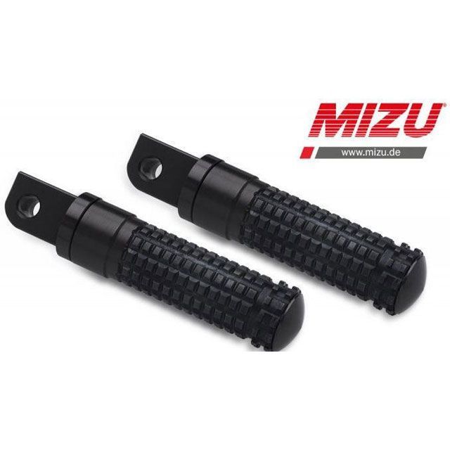 ミズ レーシング パッセンジャーフットペグ ABE認可品 ブラック/ブラック ｜ 409SS1120006 MIZU