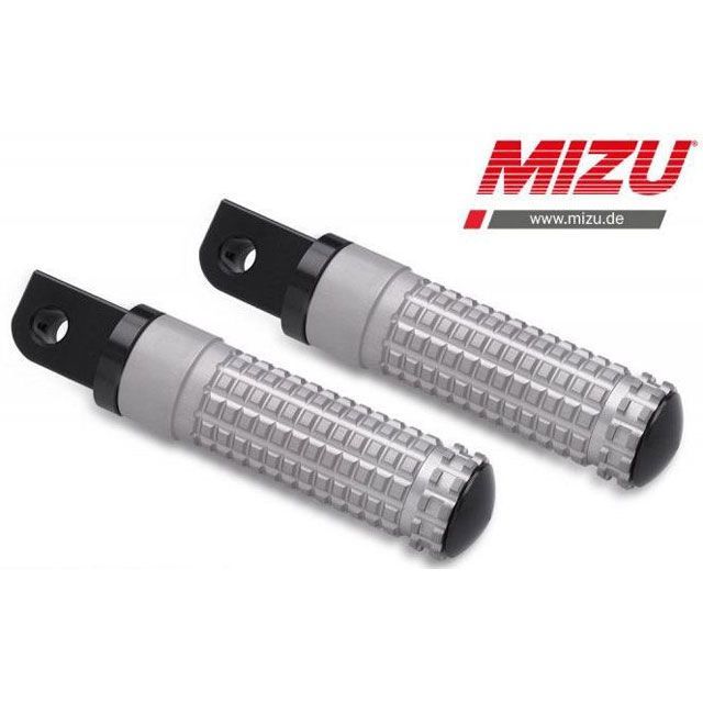 ミズ レーシング パッセンジャーフットペグ ABE認可品 ブラック/シルバー ｜ 409ST1120020 MIZU