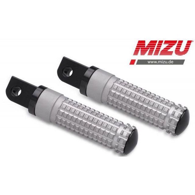 ミズ レーシング パッセンジャーフットペグ ABE認可品 ブラック/シルバー ｜ 409ST1120027 MIZU バイクの通販は