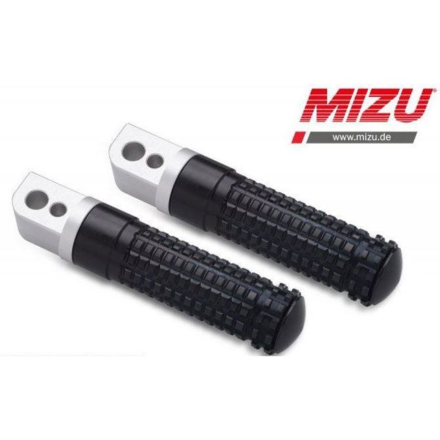 ミズ レーシング パッセンジャーフットペグ ABE認可品 シルバー/ブラック ｜ 409TS1120012 MIZU