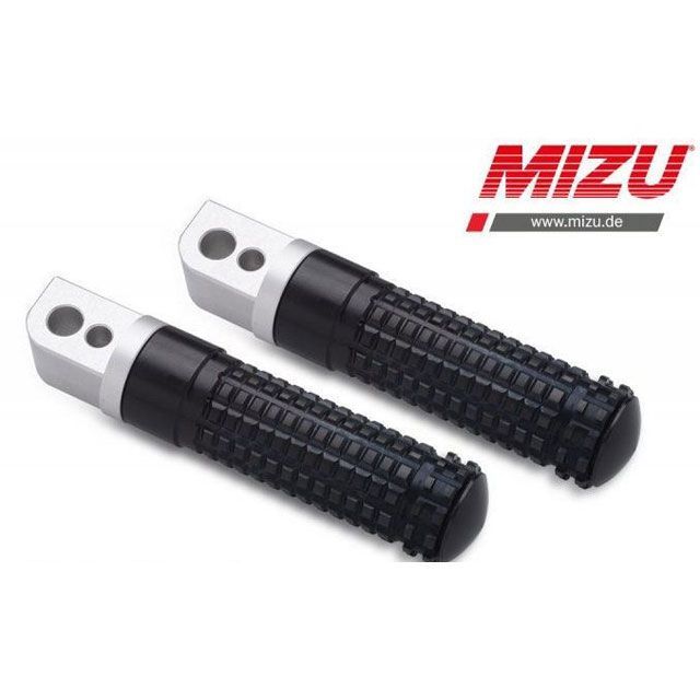 ミズ レーシング パッセンジャーフットペグ ABE認可品 シルバー/ブラック ｜ 409TS1120015 MIZU