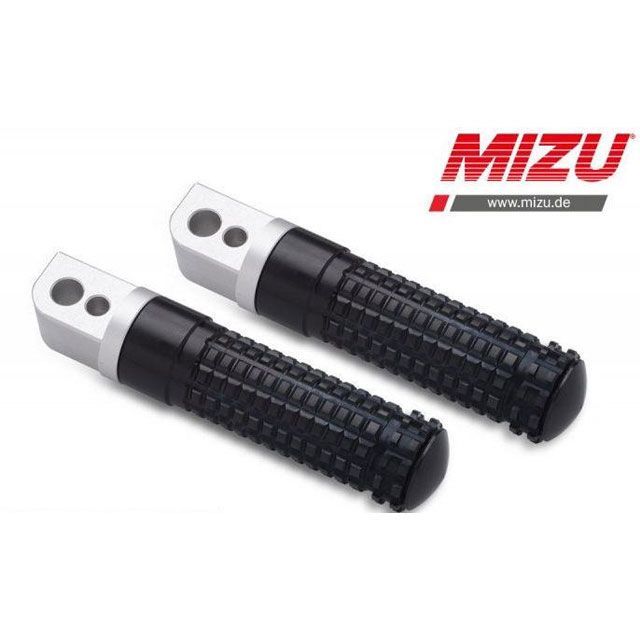 ミズ レーシング パッセンジャーフットペグ ABE認可品 シルバー/ブラック ｜ 409TS1120021 MIZU バイクの通販は 10,766円