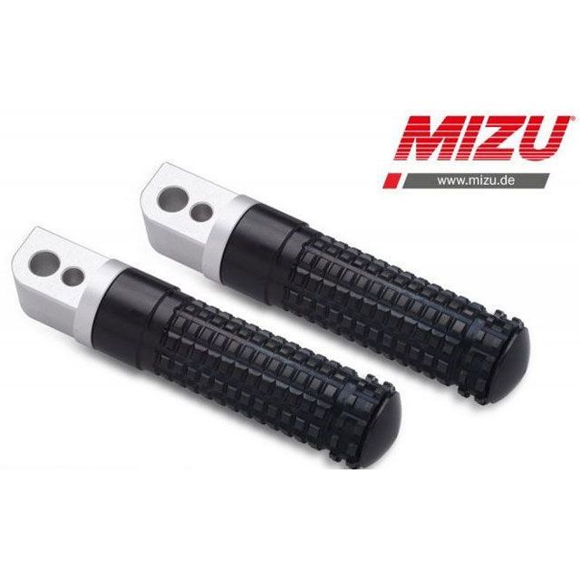 ミズ レーシング パッセンジャーフットペグ ABE認可品 シルバー/ブラック ｜ 409TS1120034 MIZU