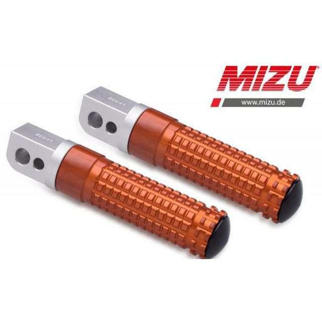 ミズ その他のモデル レーシング パッセンジャーフットペグ ABE認可品 シルバー/オレンジ ｜ 409TO1120023 MIZU バイクの通販は