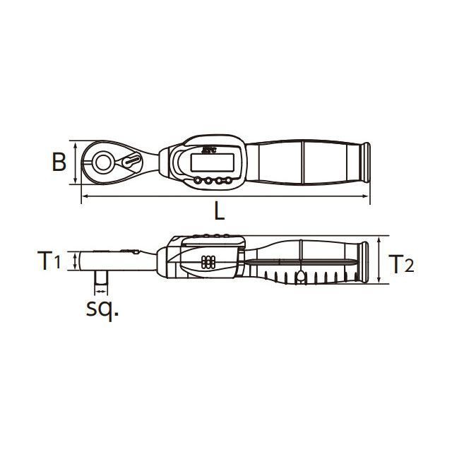 ケイティーシー 12.7SQ デジラチェ充電式 17-85Nm GEKR085-R4 KTC バイク 車 自動車 自転車