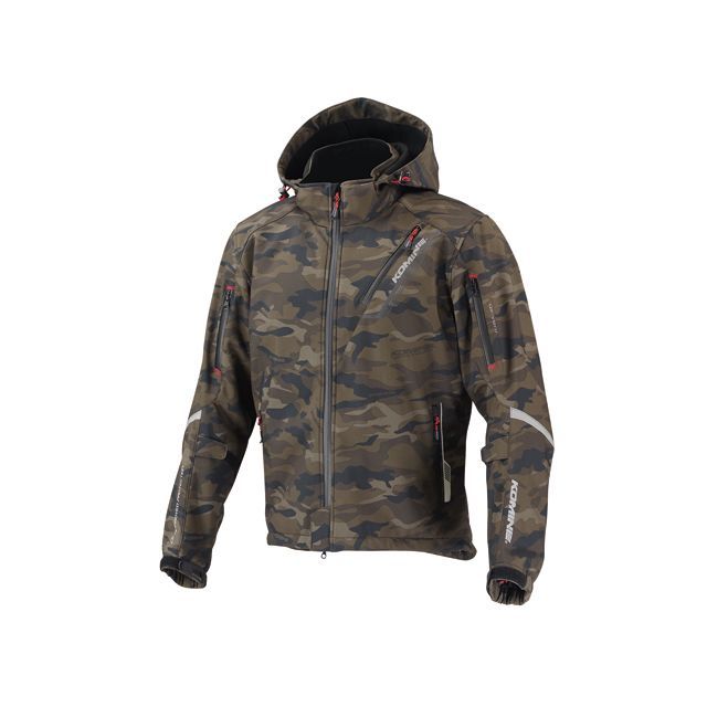 コミネ JK-579 プロテクトソフトシェルウィンターパーカ-イフ カラー カモフラージュ サイズ WM KOMINE バイク 23,245円