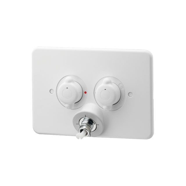 カクダイ 127-103K-W 洗濯機混合栓 天井用 kakudai