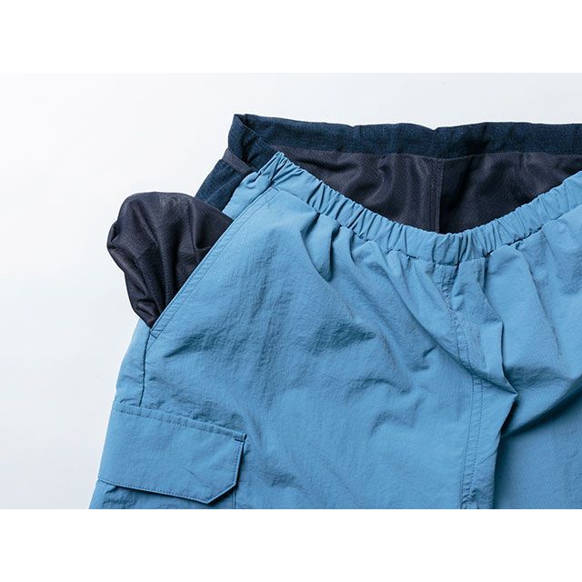 ナリフリ（自転車） 裏メッシュカーゴショーツ（071 ライトブルー