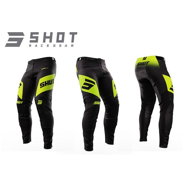 SHOT RACE GEAR パンツ ULTIMA（ネオンイエロー） サイズ 34 SHOT RACE GEAR バイク