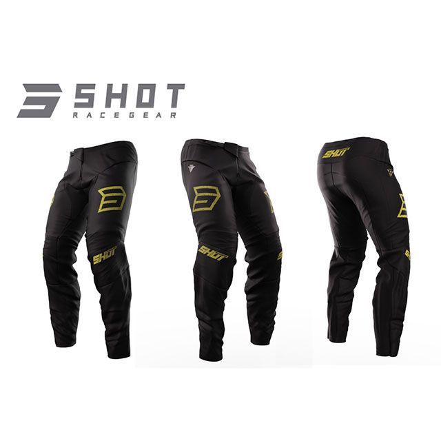 SHOT RACE GEAR パンツ ARMY（ゴールド） サイズ 32 SHOT RACE GEAR バイク