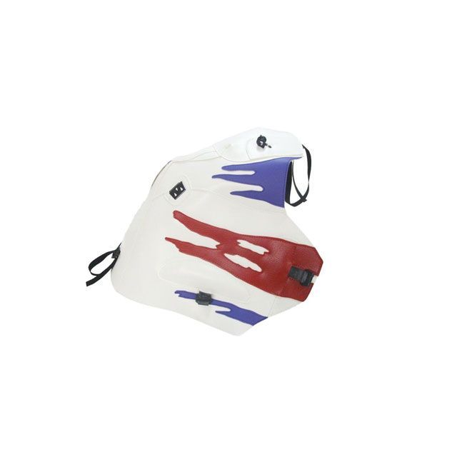 バグスター XRV750 AFRICA TWIN タンクカバー ホワイト/ライラックパープル/レッド BAGSTER バイク