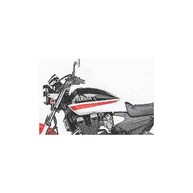 バグスター XJR1200 XJR1300 タンクカバー ブラック/ホワイト/レッド BAGSTER
