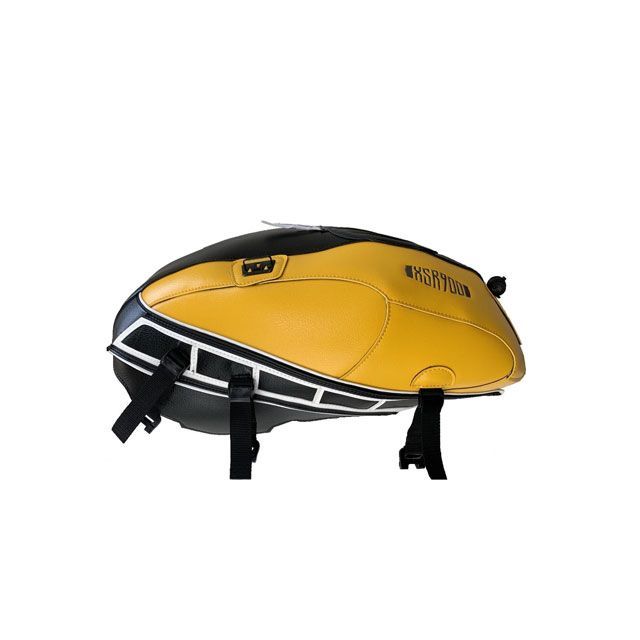 バグスター XSR900 ABS タンクカバー サルファーイエロー/ブラック