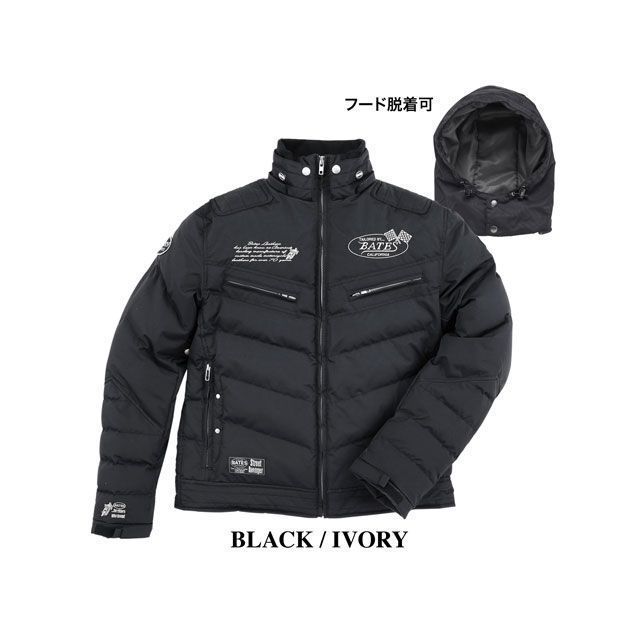 ベイツ SA-N2355 ナイロンジャケット（ブラック/アイボリー） サイズ L BATES バイクの通販は