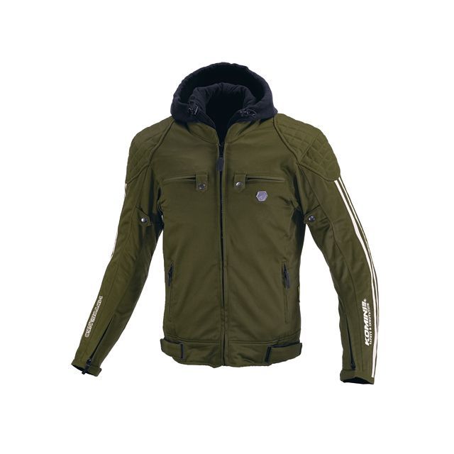 コミネ 2023-2024秋冬モデル JK-6144 プロテクトウインターパーカ（オリーブ） サイズ 2XL KOMINE バイクの通販は 14,915円