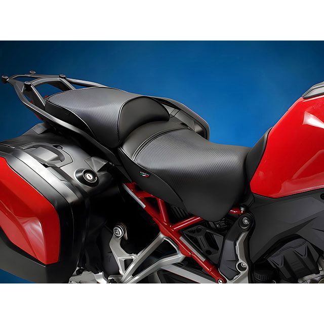 サージェント Multistrada V4 シート リアのみ 表皮：Duratex カラー パイピングカラー：ブラック Sargent_3