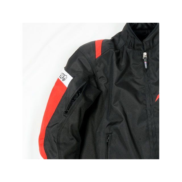 エルフ ライディングウェア 2023-2024秋冬モデル EJ-A117 アデッソジャケット（レッド） サイズ M elf riding wear