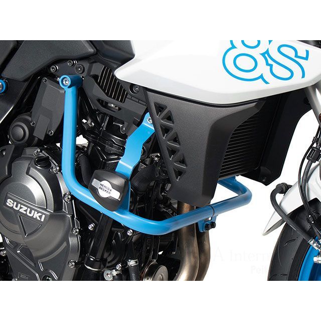 ヘプコ＆ベッカー GSX-8S エンジンガード with クラッシュパッド（ブルー） HEPCO＆BECKER バイクの通販は