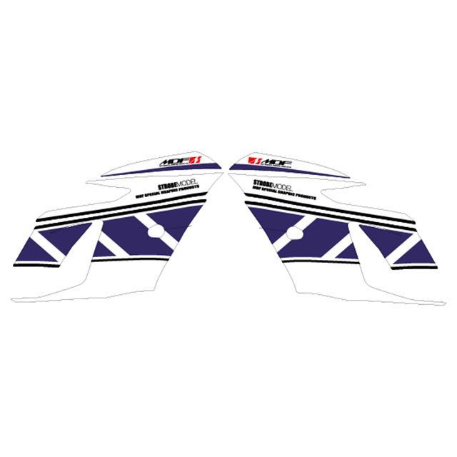 【メーカー直送】エムディーエフ YZF-R7 YZF-R7（2022〜）グラフィックキット ストロボモデル（ブルー） タイプ フロントサイドパーツ …