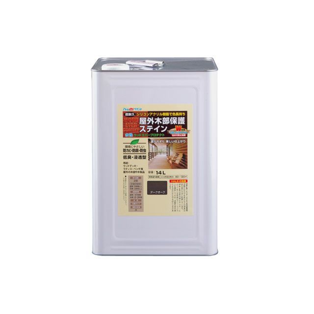 アトムハウスペイント 水性ウッドエバープロテクト14Lダークオーク ATOM HOUSE PAINT 日用品の通販は