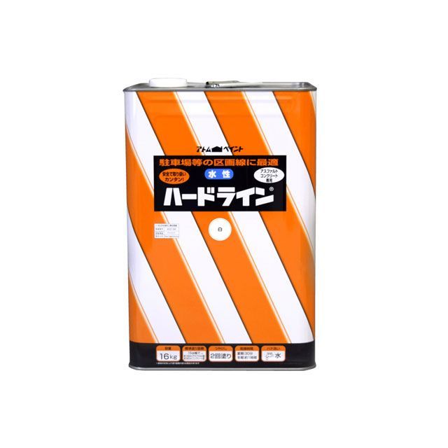 アトムハウスペイント 水性ハードライン16Kg白 ATOM HOUSE PAINT