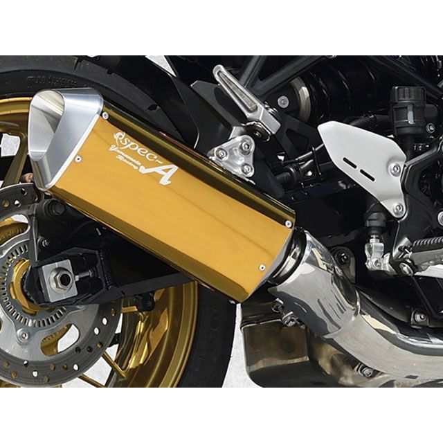 ヤマモトレーシング Z900RS Z900RS SPEC-A SLIP-ON DOWN TYPE-SA ゴールド YAMAMOTO RACING バ…