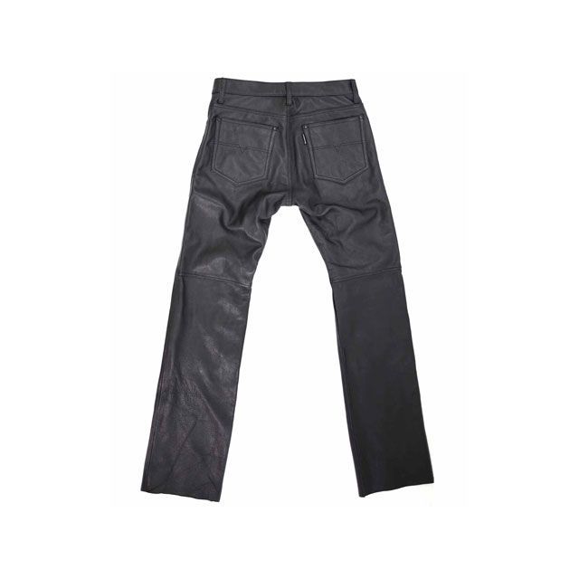 KADOYA LEATHER SLIM PANTS / ブラック Lサイズ