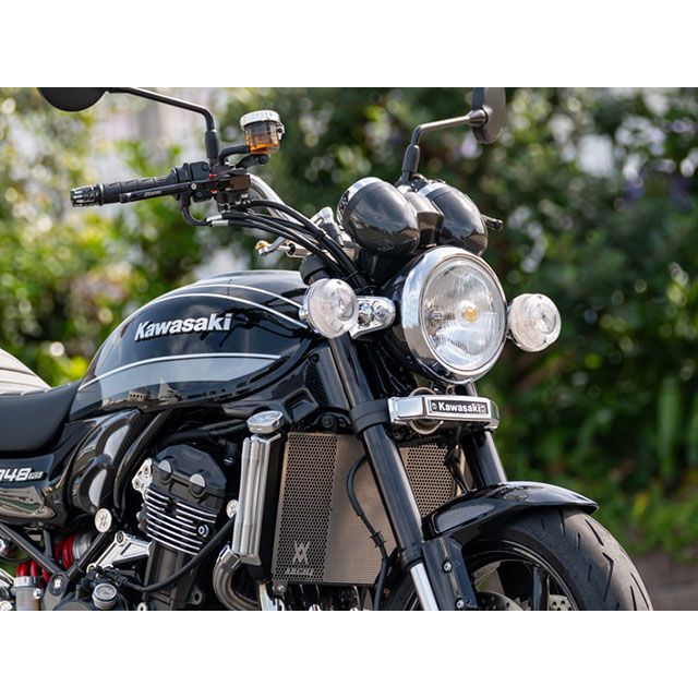 アーキ Z900RS ハニカムライトステーカバー（汎用ウインカー対応） カラー シャイニングシルバー ARCHI_10