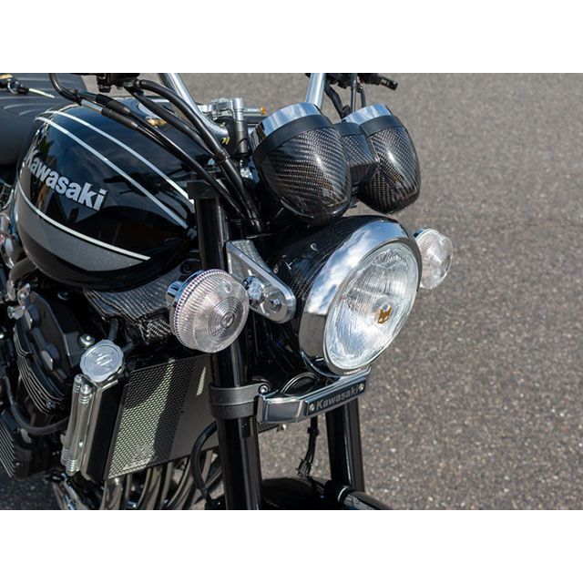 アーキ Z900RS ハニカムライトステーカバー（汎用ウインカー対応） カラー シャイニングシルバー ARCHI_12