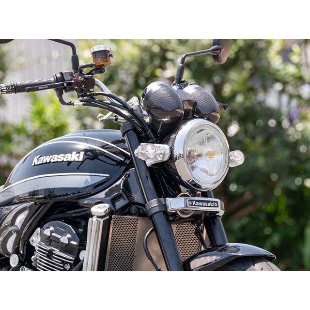 アーキ Z900RS ハニカムライトステーカバー（汎用ウインカー対応） カラー シャイニングシルバー ARCHI_4