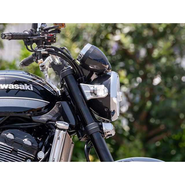 アーキ Z900RS ハニカムライトステーカバー（汎用ウインカー対応） カラー シャイニングシルバー ARCHI_5