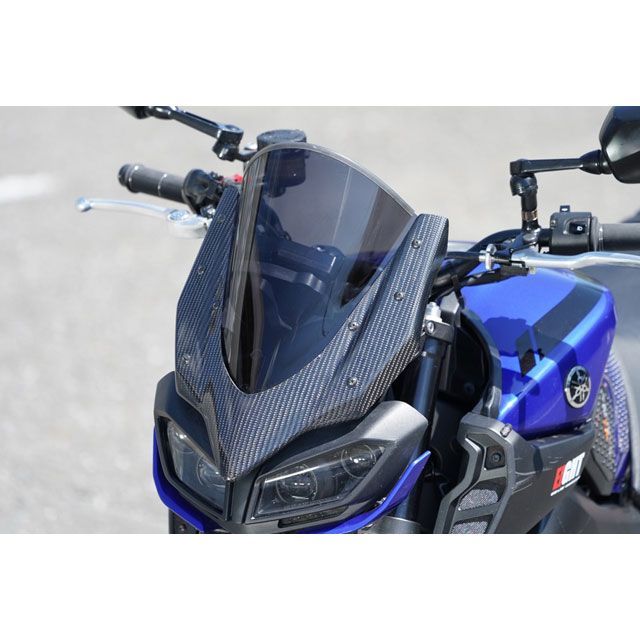 才谷屋ファクトリー MT-09/SP フロントバイザーカウル 仕様 カーボン綾織/スモークスクリーン Saitaniya Factory_2